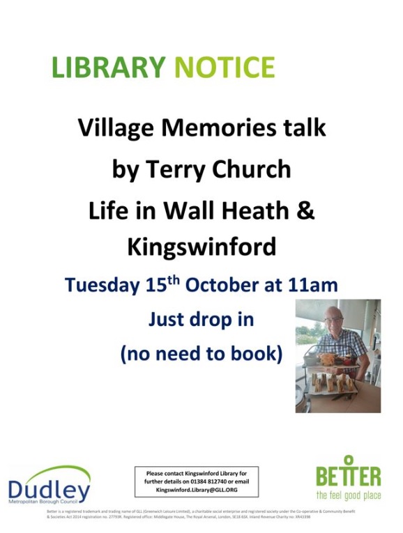 Kingswinford Library - Life in Wall Heath and Kingswinford Talk